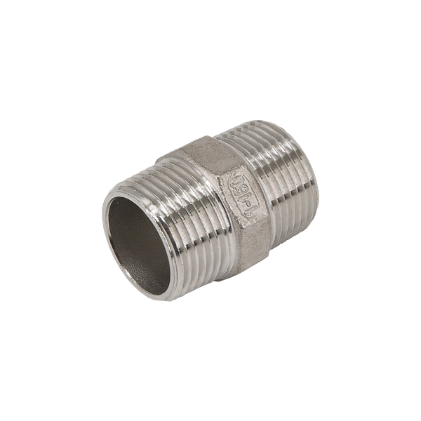 Ниппель НН 3/8" PN16  нерж. сталь AISI304