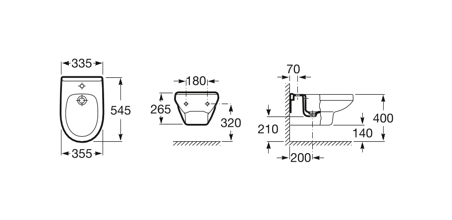 Биде подвесное Victoria (Laura) /Тосно ROCA