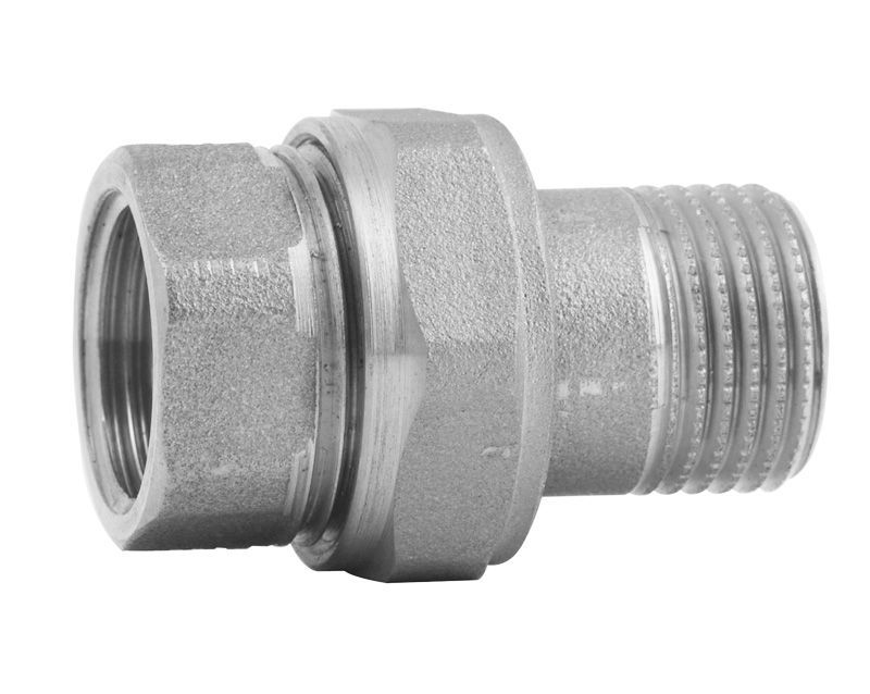 Сгон прямой (американка) 1 1/4" (никель) ITAP