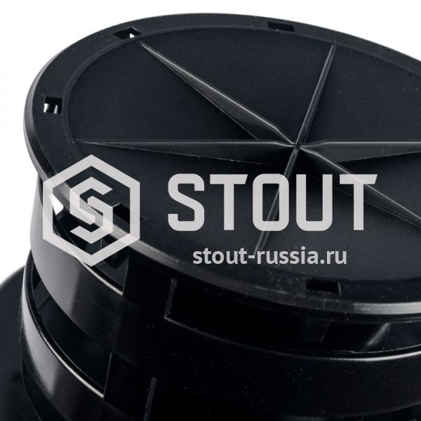 Комплект адаптер вертикальный 1м утепленный DN60/100 фин. уч-ок. адаптер в комплекте STOUT