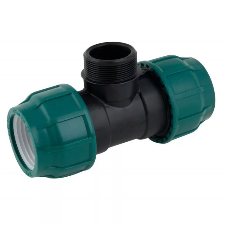 Тройник НР 20х3/4" PN10 ПНД