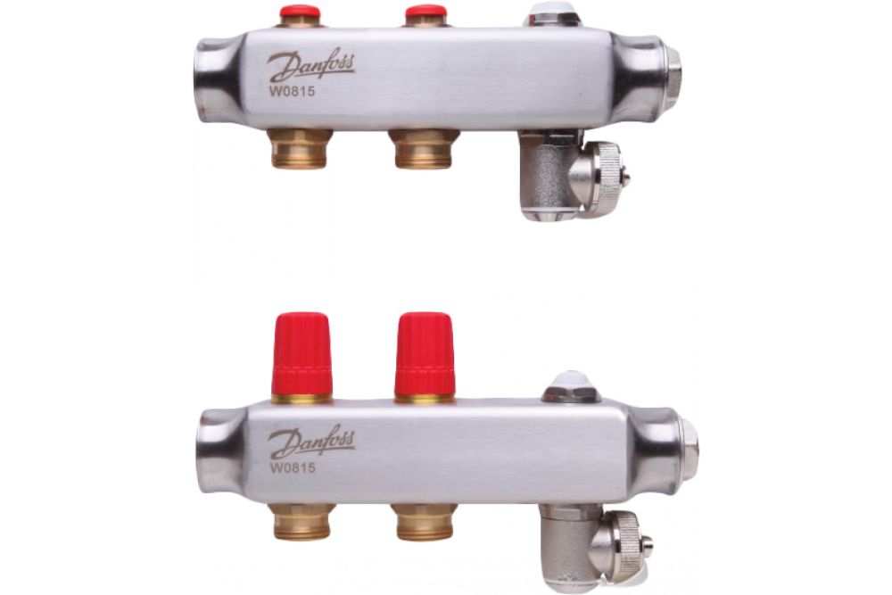 Коллекторы SSM-2 без расходомеров, для 2 контуров, нержавейка