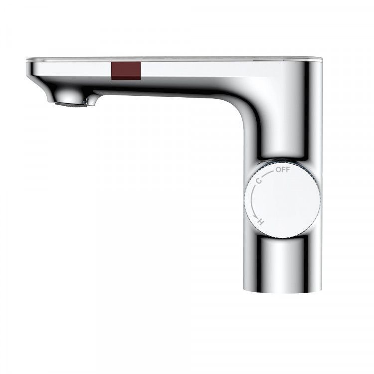 Смеситель на раковину MORANS сенсорный, с термостатом, хром глянцевый, BERGES