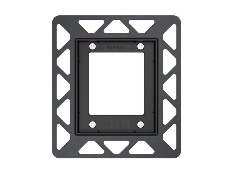 Монтажная рамка TECEfilo для монтажа на уровне стены, черный, глянцевый, TECE