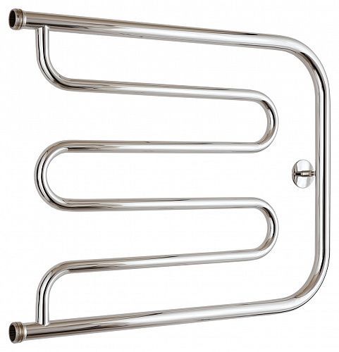 Полотенцесушитель Тандем 500х650, G 1" нерж. ст., полировка Стилье