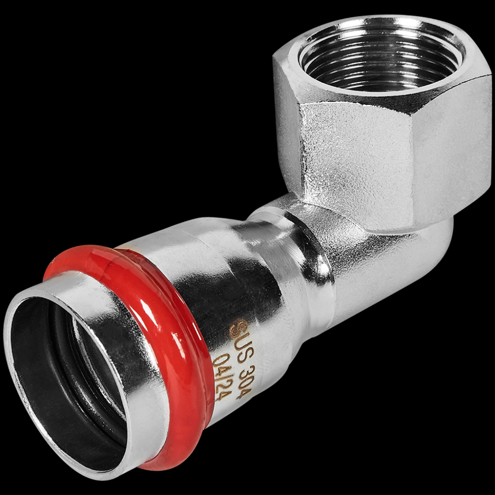 Отвод 28х3/4 ВР нерж. Rommer