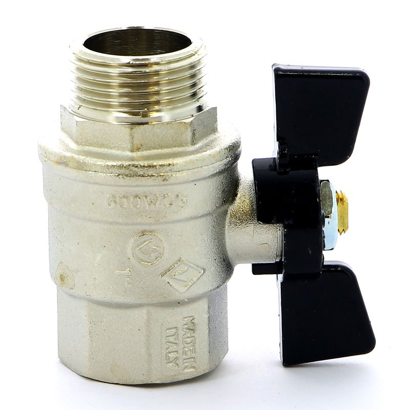 Кран шаровый усиленный ВН 1" (бабочка) Bugatti