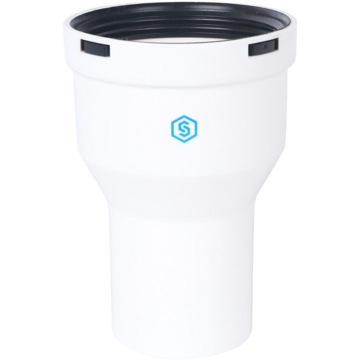 Переход конденсац. увелич. 134мм DN60/80мм м/п STOUT (пластик)