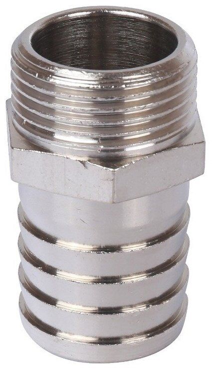 Штуцер НР 40 х 1 1/2 никелированный Stout