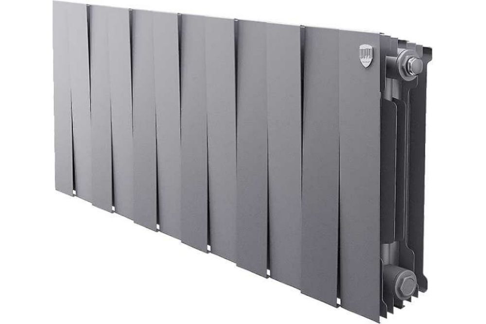Радиатор биметаллический PianoForte Silver Satin 300/100 12 секций Royal Thermo