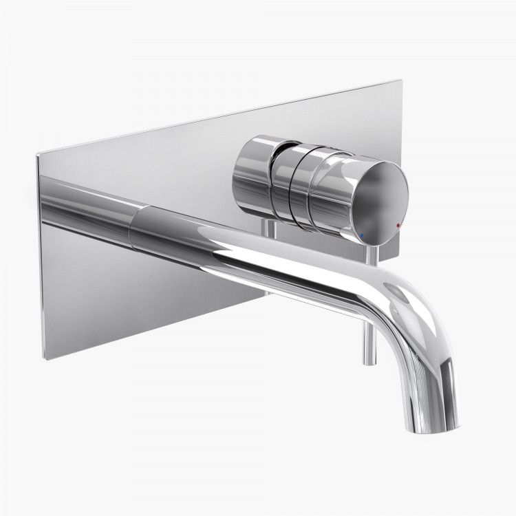 Смеситель для раковины скрытого монтажа VENTAS R совместный, хром, BERGES