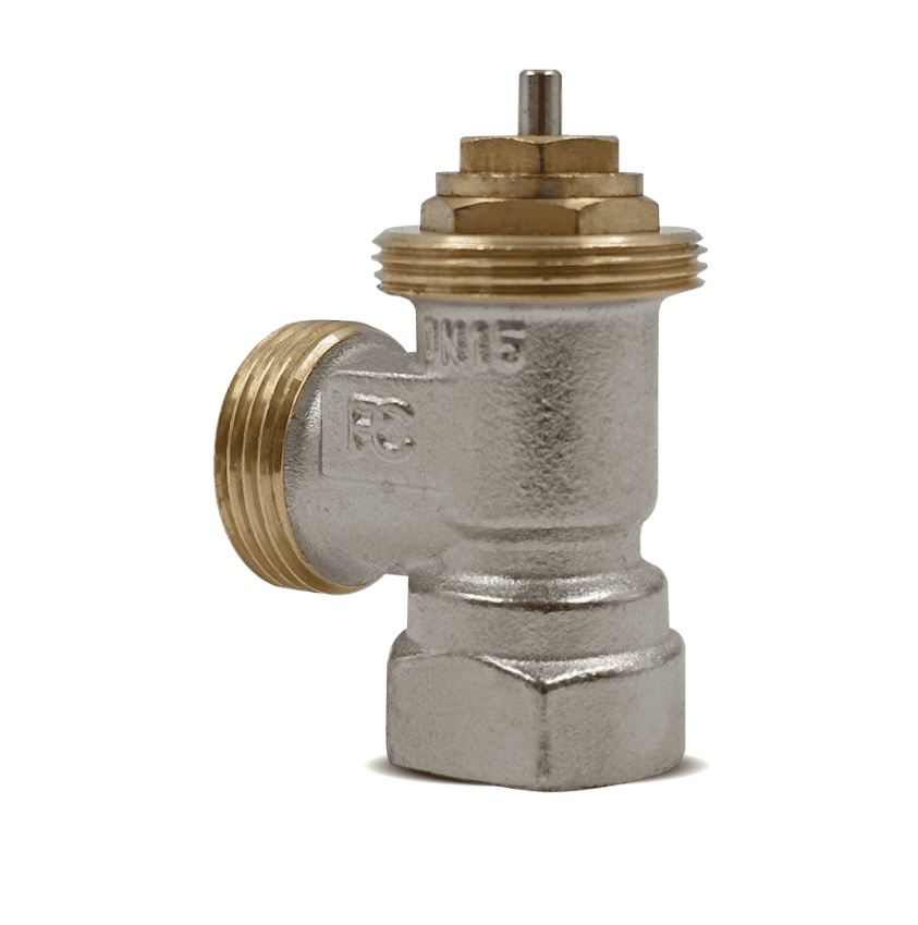 Вентиль угловой Armature термостатический ВР-НР 1/2"х3/4", без хвостовика, никель, Primoclima