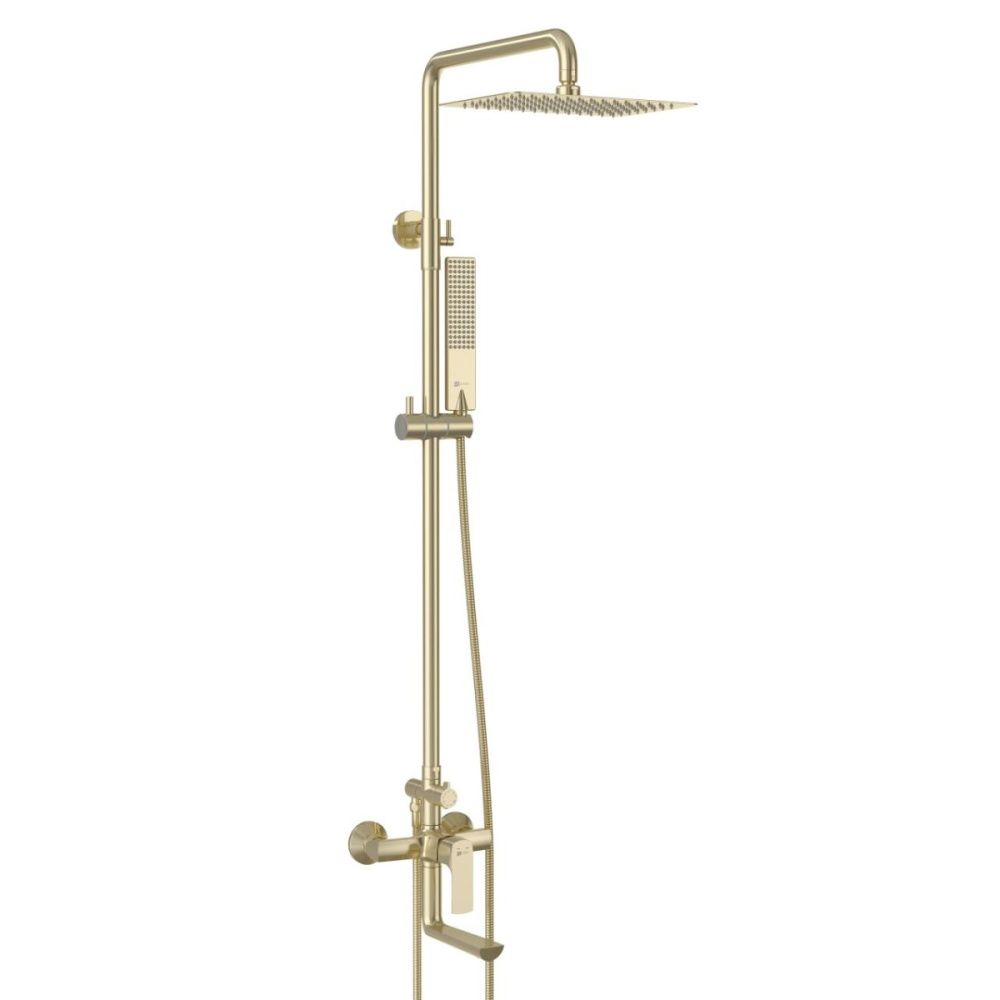 Стойка для ванны и душа URSUS брашированное золото LEMARK