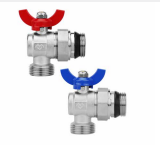 Комплект угловых шаровых кранов американка 1" Varmega