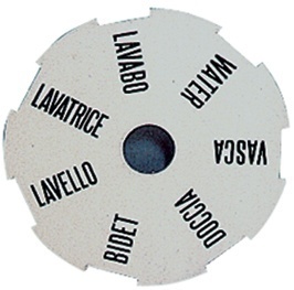 Белый диск для коллектора с обозначениями FAR