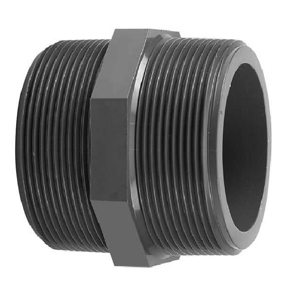 Ниппель переходной, наружняя резьба, PVC-U 1"х3/4"