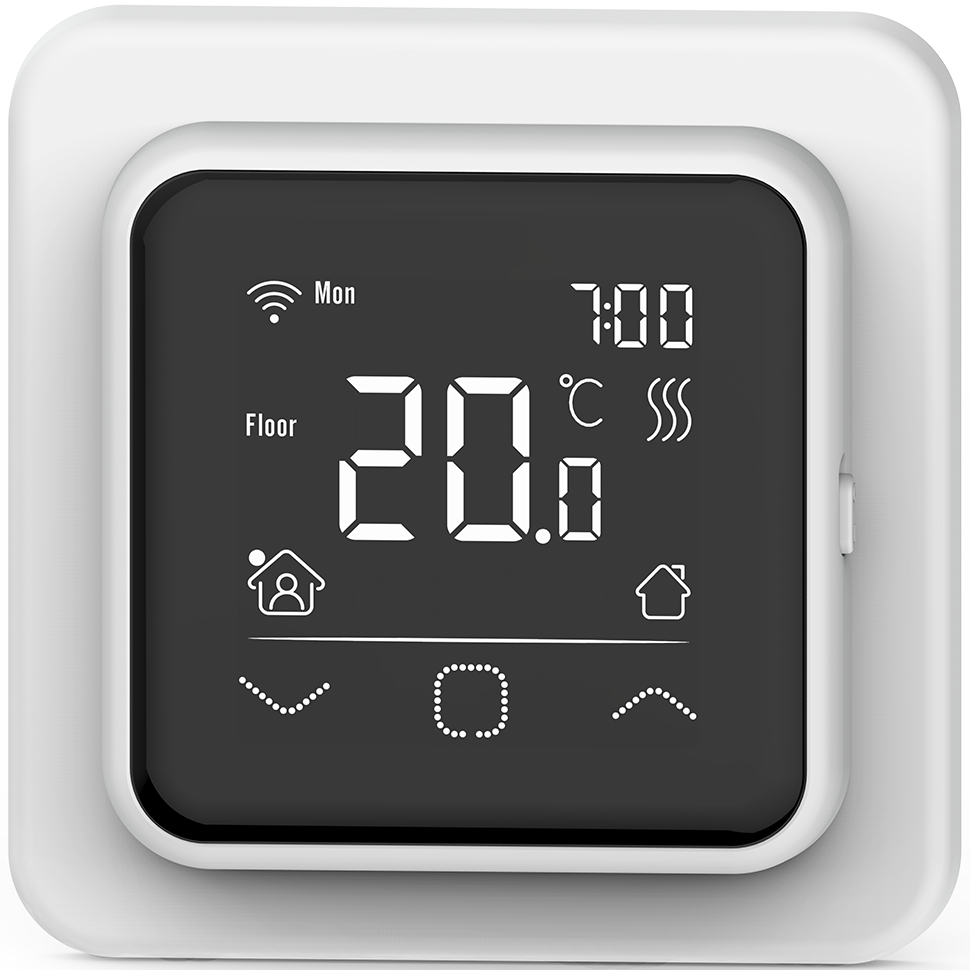 Терморегулятор IQ Thermostat SMART HEAT Wi-Fi программируемый, сенсорный, белый