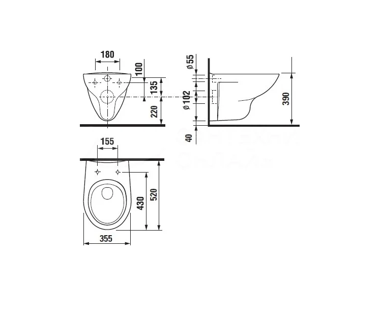 Комплект Roca Mateo подвесной унитаз+инсталляция+кнопка+сид(мл) ROCA