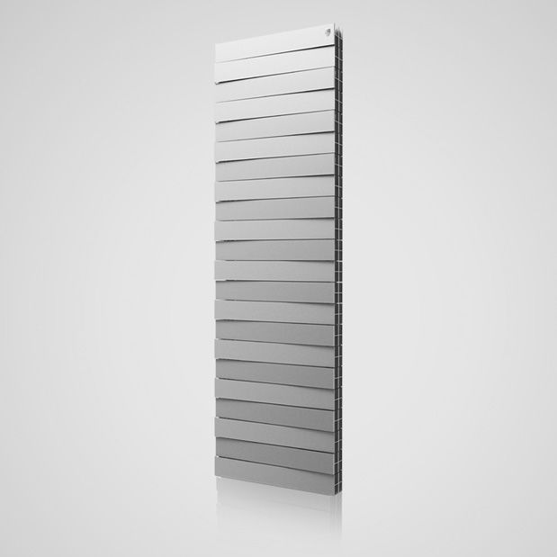 Радиатор биметаллический PianoForte TOWER 300 18 секц. Silver Satin Royal Thermo