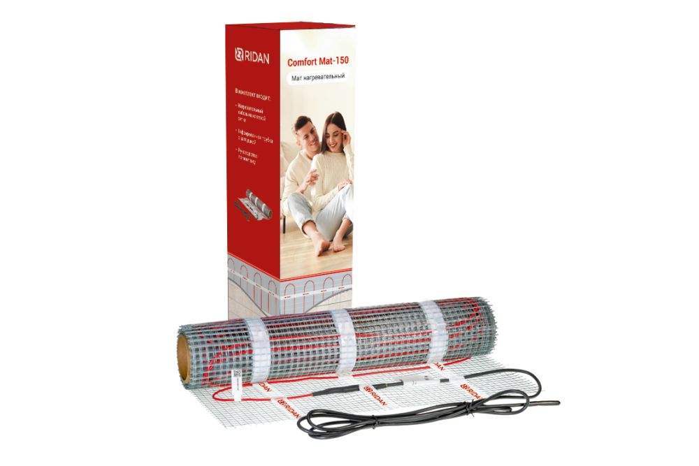 Мат нагревательный Ridan Comfort Mat-150 (1 м²) 150 Вт 230 В 