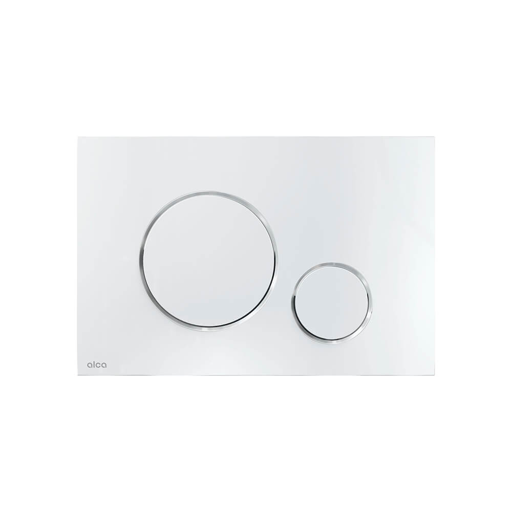 Набор инсталляции для унитаза 4 в 1 c кнопкой M671 хром-глянец Alcaplast