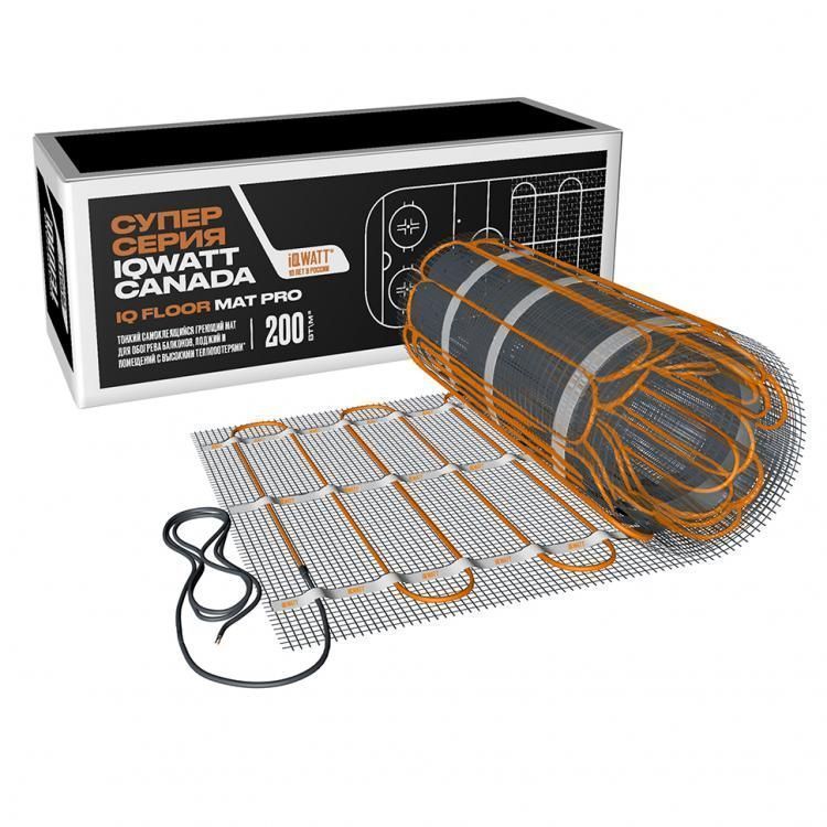 Мат электрический IQ FLOOR MAT PRO -  3 м2  200Вт/м2