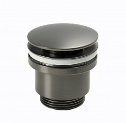 Смеситель для умывальника Bronx, средний, монолитный, графит, LEMARK