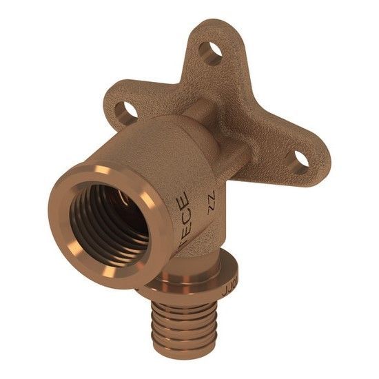 Уголок настенный с креплением ВР 16х 1/2" бронза TECE