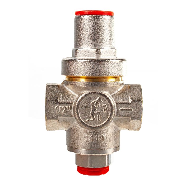 Редуктор давления 1/2" поршневого типа, с отв. под манометр хромированный Giacomini