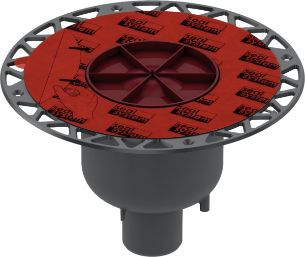 Сифон вертикальный DN 50 с фланцем (без монтажного элемента и решетки) TECEdrainpoint S