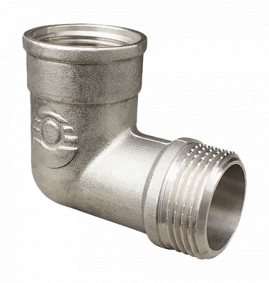 Угольник НР-ВР 3/4х3/4 (никель) Valfex