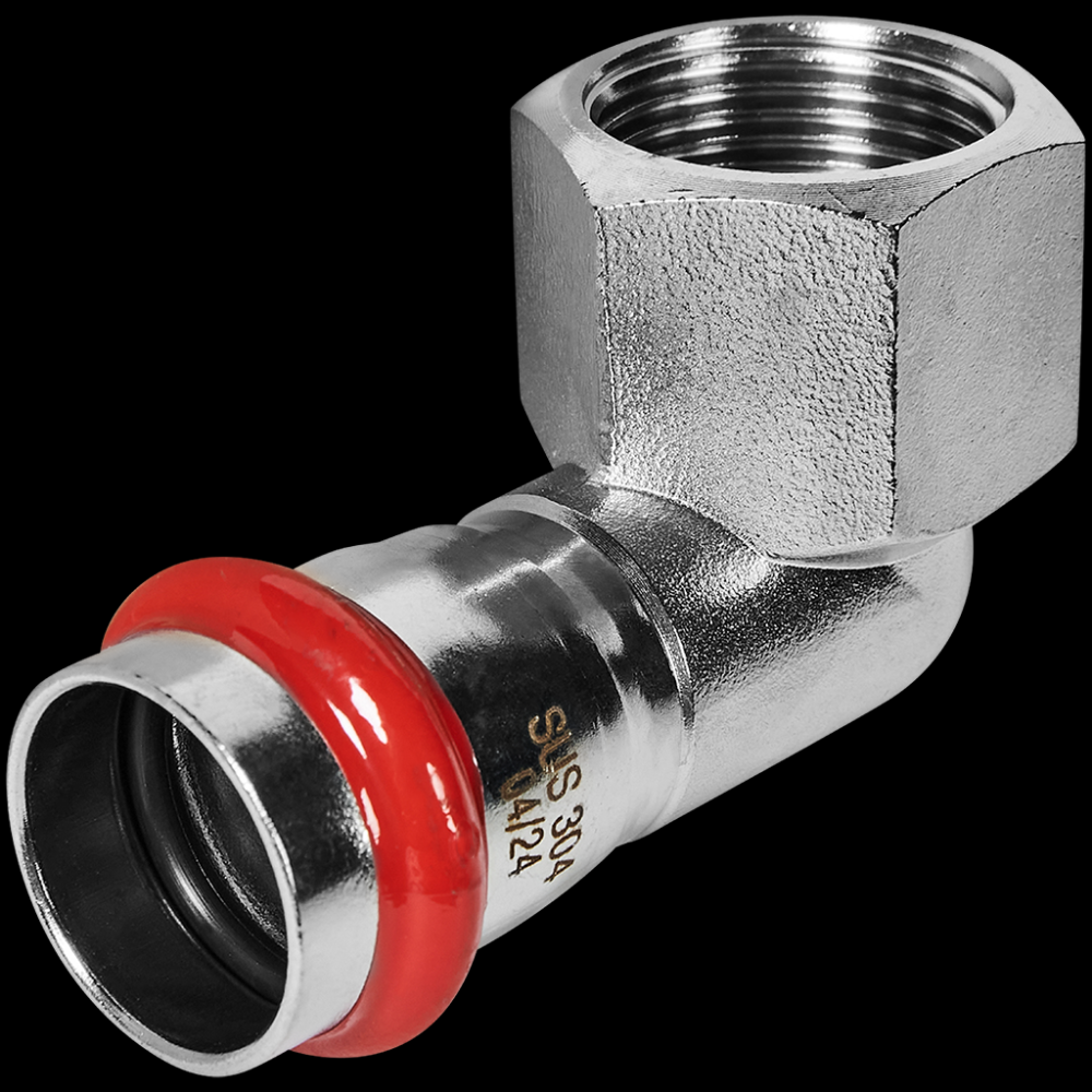 Отвод 22х3/4 ВР нерж. Rommer