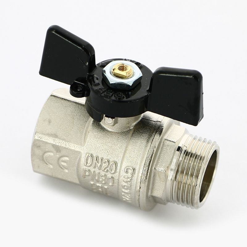 Кран шаровой НВ  3/4" (бабочка) Bugatti