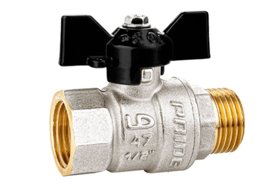 Кран шаровой НВ 1/2" (бабочка) LD