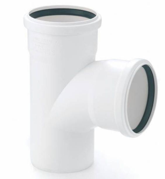 Тройник 32/32*87 гр. белый OST (двухрастр)