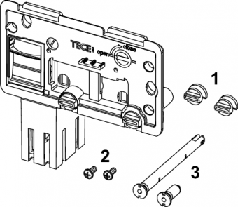 Крышка бачка с контейнером для гигиенических таблеток, TECE