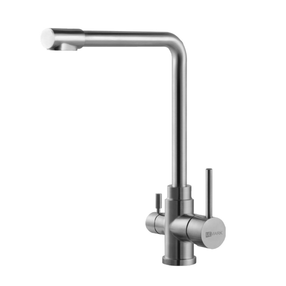 Смеситель для кухни EXPERT с подключ. к фильтру, нерж.сталь. LEMARK