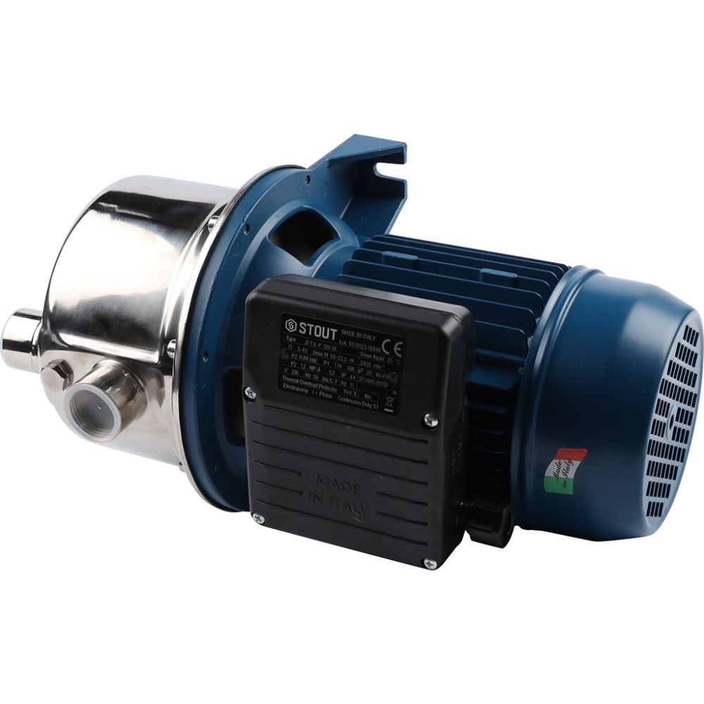 Насос поверхностный, корпус-нерж.сталь,раб.колесо-норил, Q-40л/мин, H-53,5м