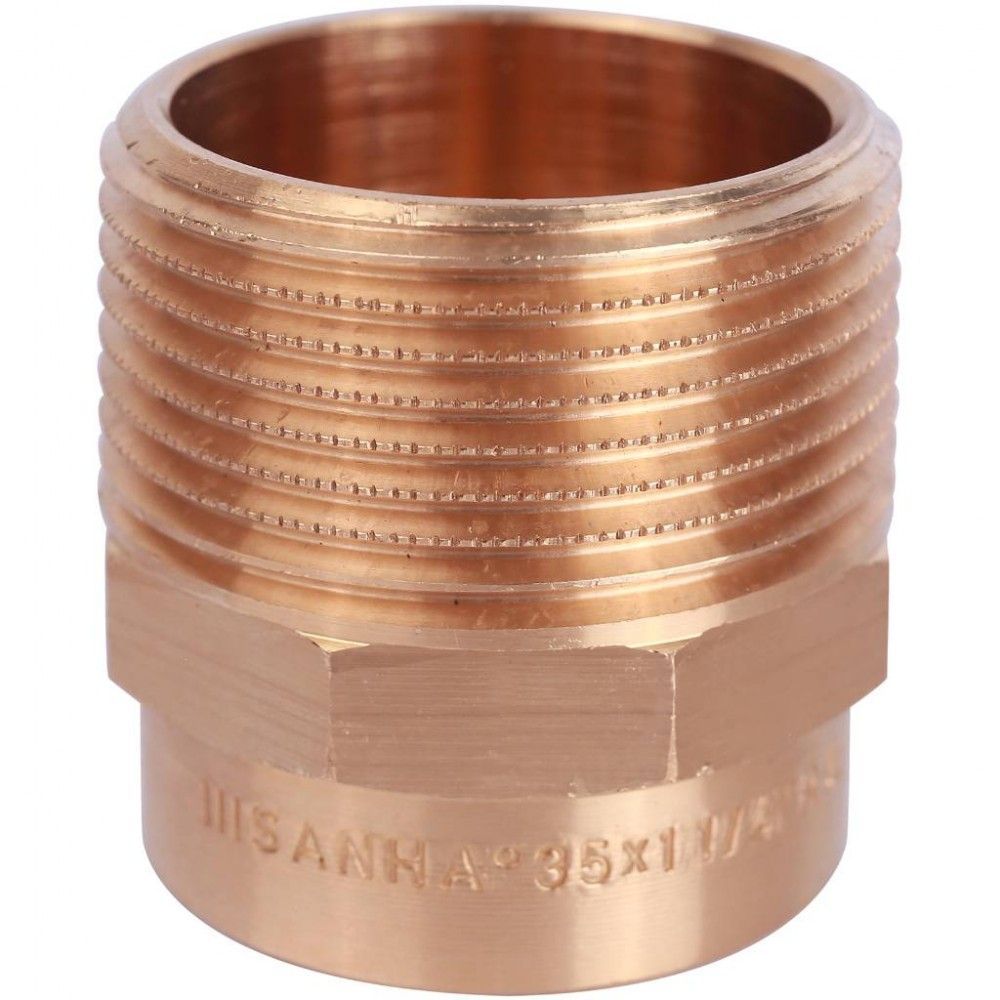 Муфта переходная НР-пайка 35х11/4" медная Sanha