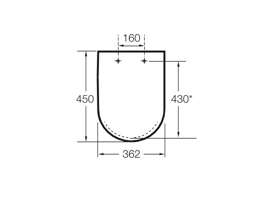 Сиденье с крышкой Meridian-N лакирванная soft close для унитаза 342247/346247/347247 ROCA