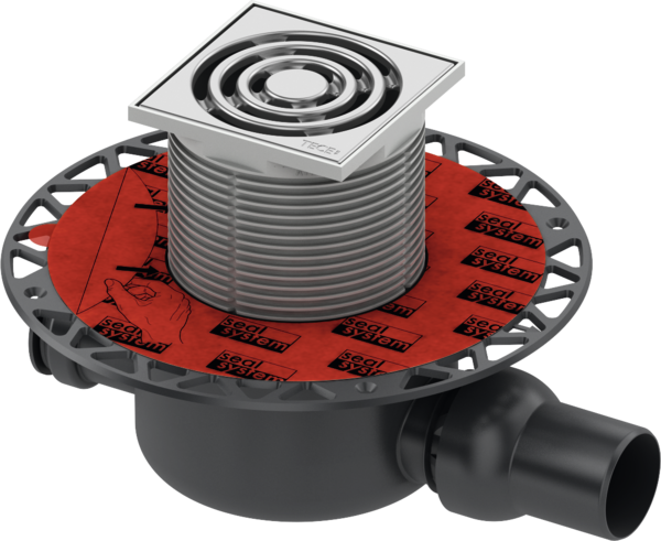 Трап дренажный горизонтальный стандартный с фланцем DN 50 TECEdrainpoint S120