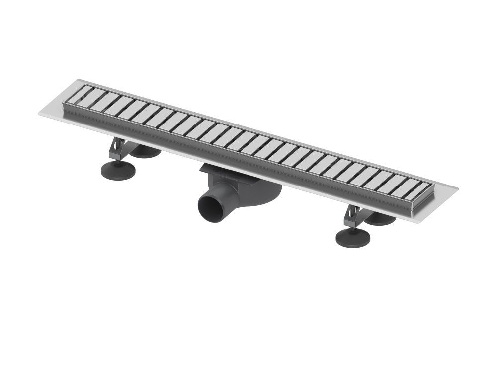 Комплект для монтажа дренажного канала 700мм (снят с поставок) с решеткой straight TECE (РАСПРОДАЖА)