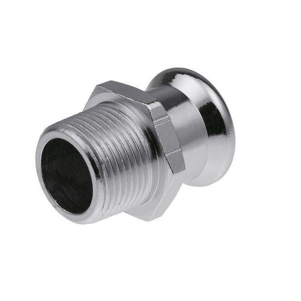 Соединитель 28*R1 НР C1405 press KAN-Therm Steel