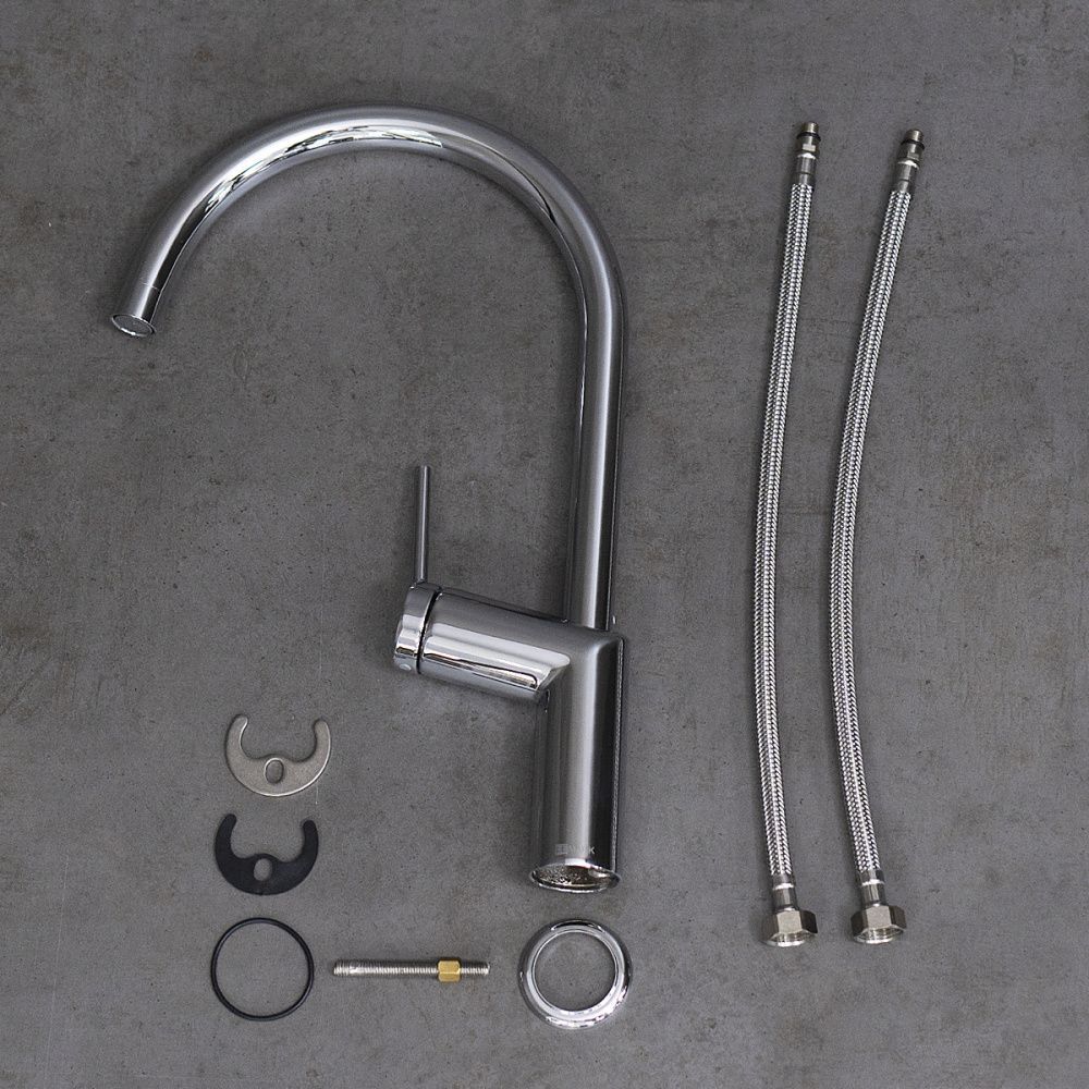 Смеситель для кухни Minima, с высоким поворотным изливом, хром, LEMARK