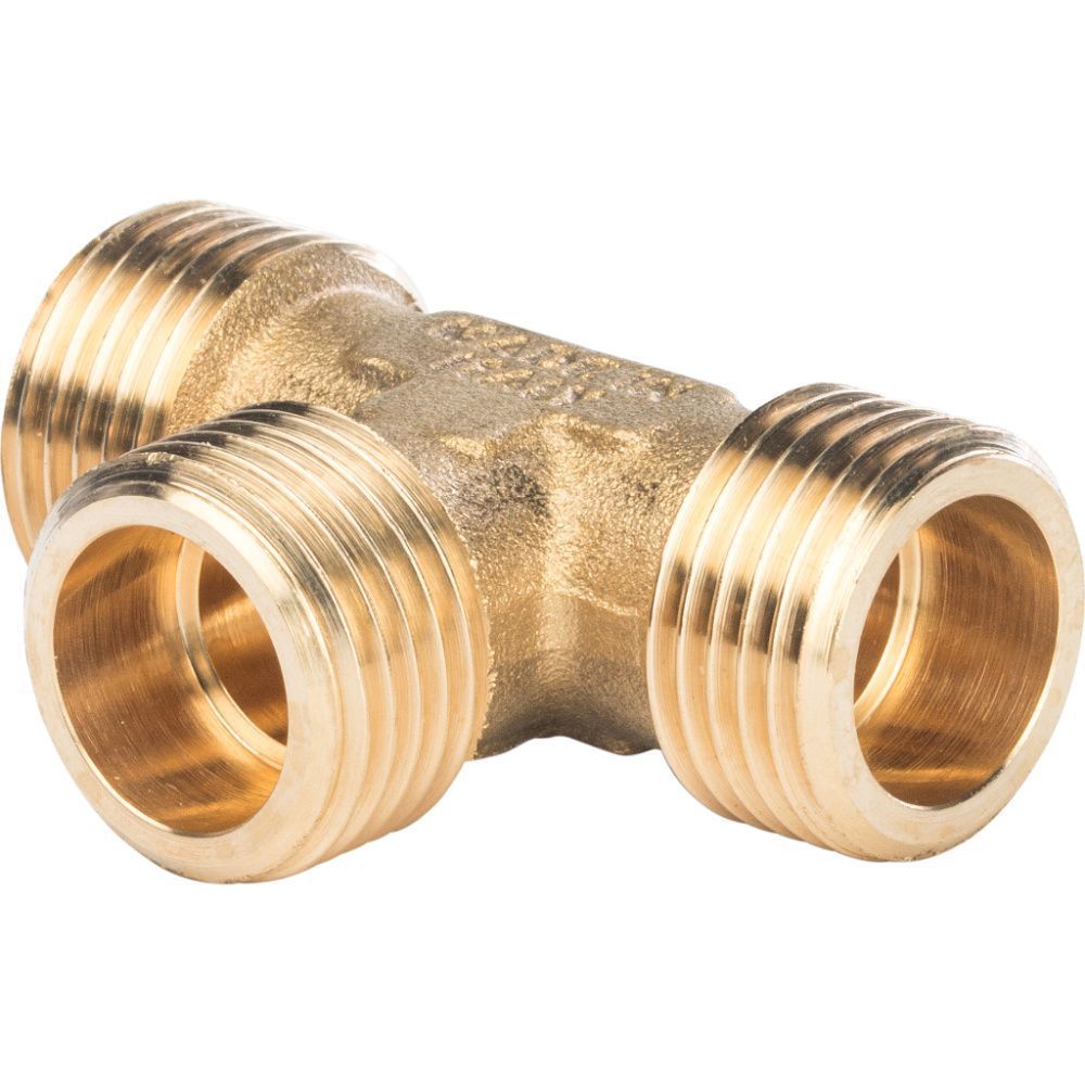 Тройник НР  1/2  (латунь) STOUT