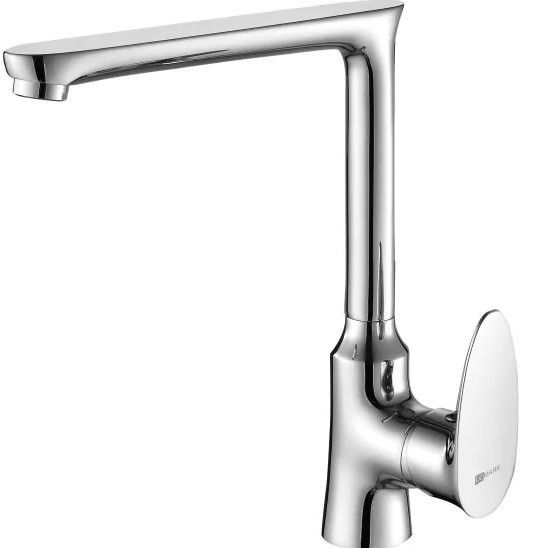 Смеситель для кухни NERO с высоким поворотным изливом, хром, Lemark