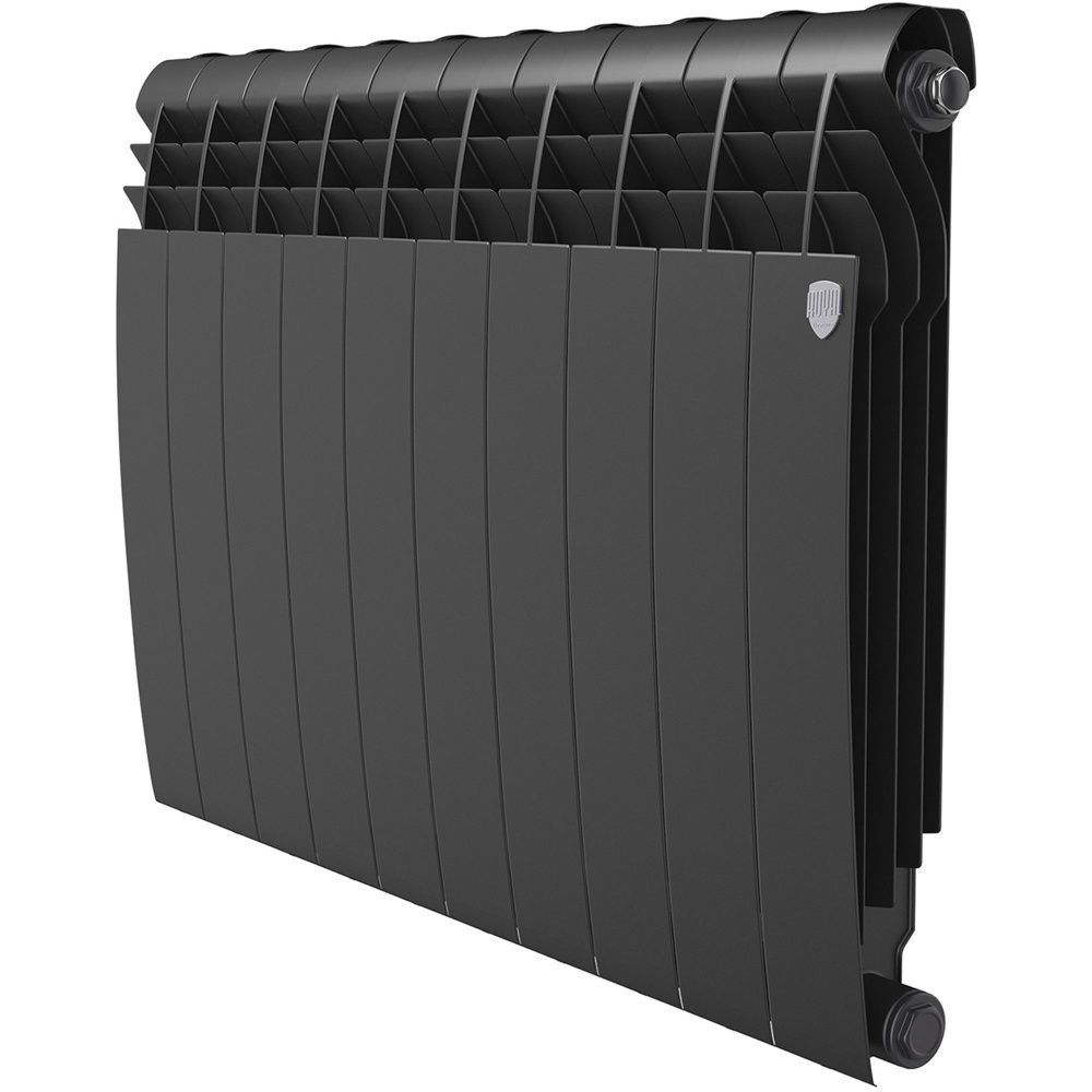 Радиатор биметаллический BiLiner Noir Sable 500/87 10 секций (черный) Royal Thermo