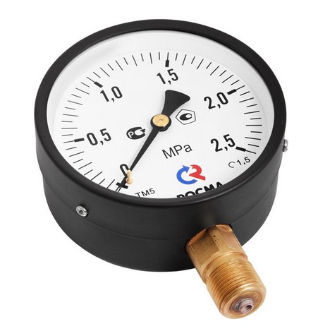Манометр ТМ-510Р.00 (0..0,6 МПа), G1/2", 100мм, кл.т. 1,5, 150С, радиальный 
