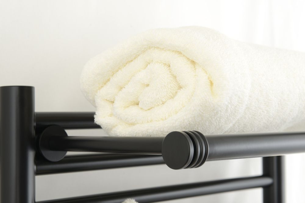 Полка прямая 4П 470 Матовый черный Сунержа