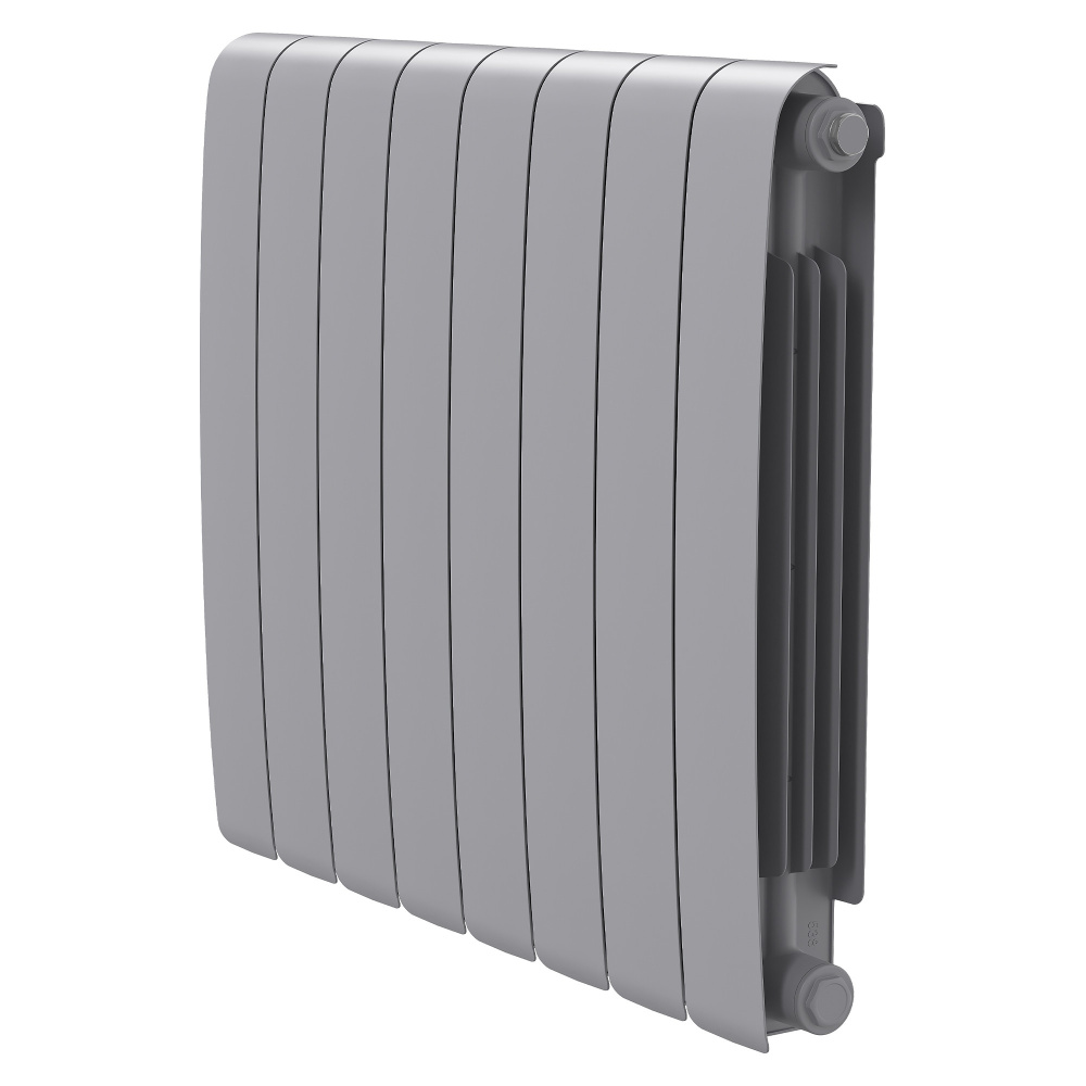 Радиатор биметал. Eclipse  500/90   8 секции (Серебристый) Royal Thermo